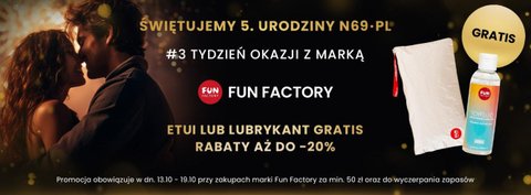 5. urodziny N69.pl z marką Fun Factory! Lubrykant lub kosmetyczka GRATIS