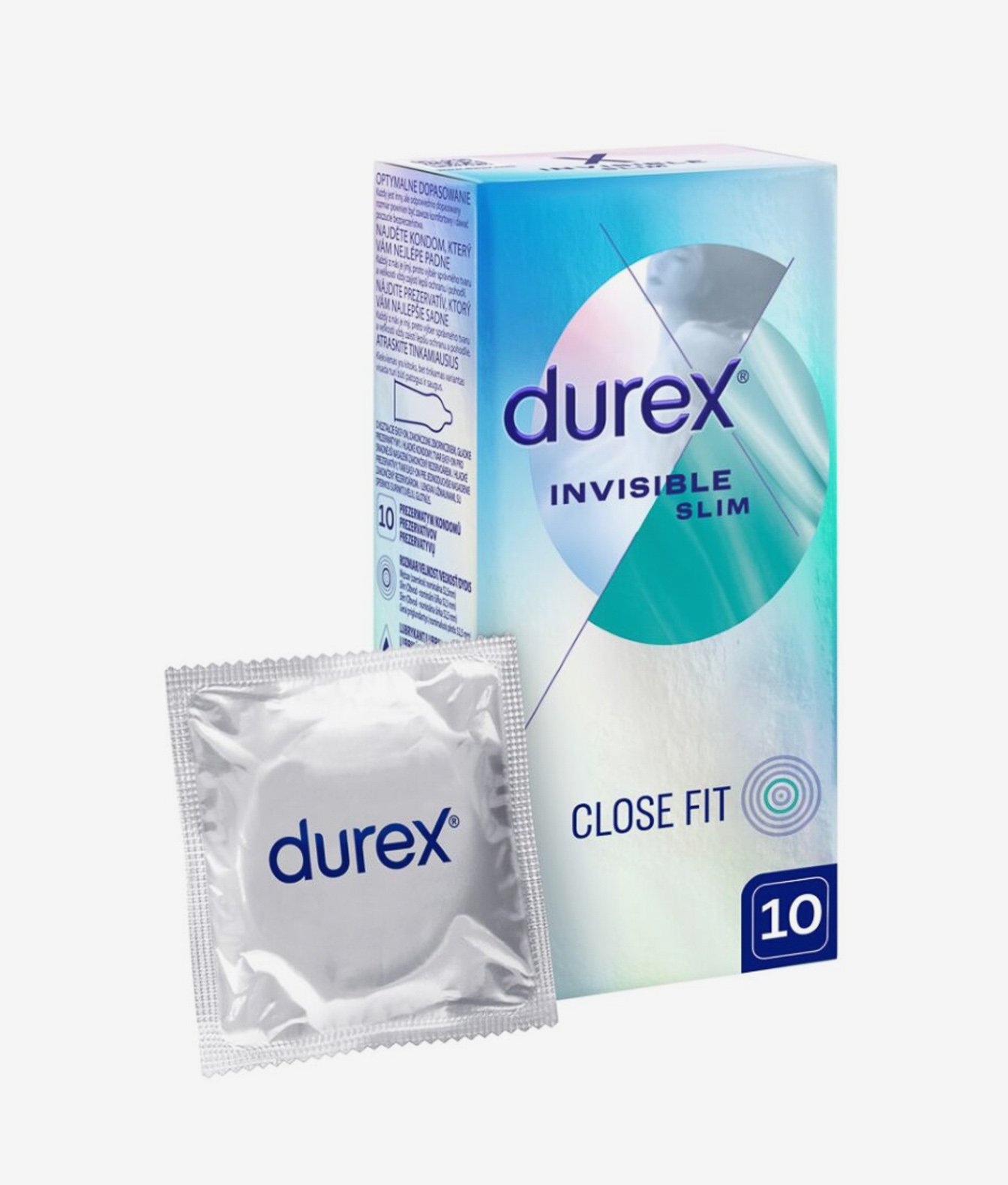 Durex Invisible Close Fit dopasowane ultracienkie prezerwatywy