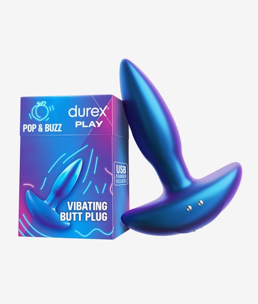 Durex Play Pop & Buzz wibrujący korek analny Durex Play Pop & Buzz wibrujący korek analny