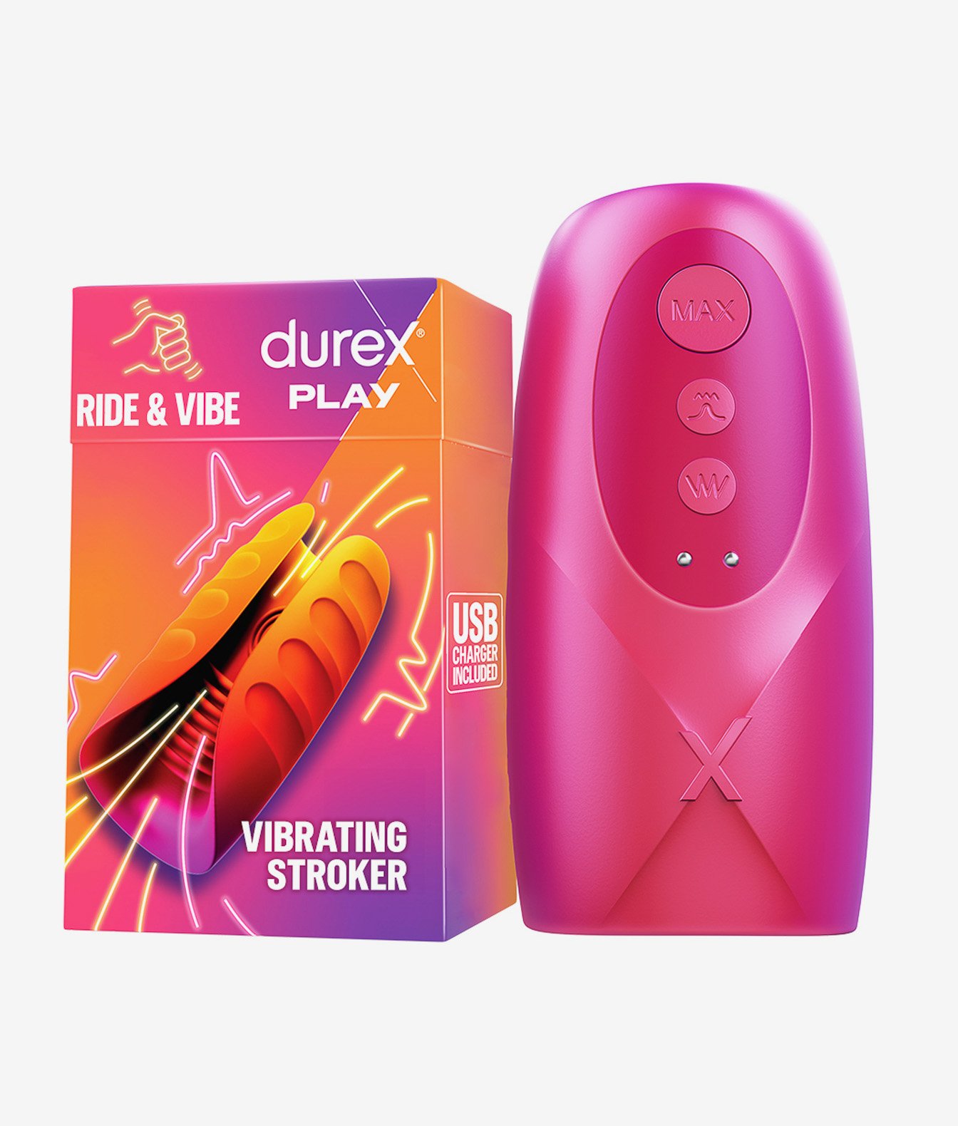 Durex Play Ride & Vibe wibrujący z lizaniem