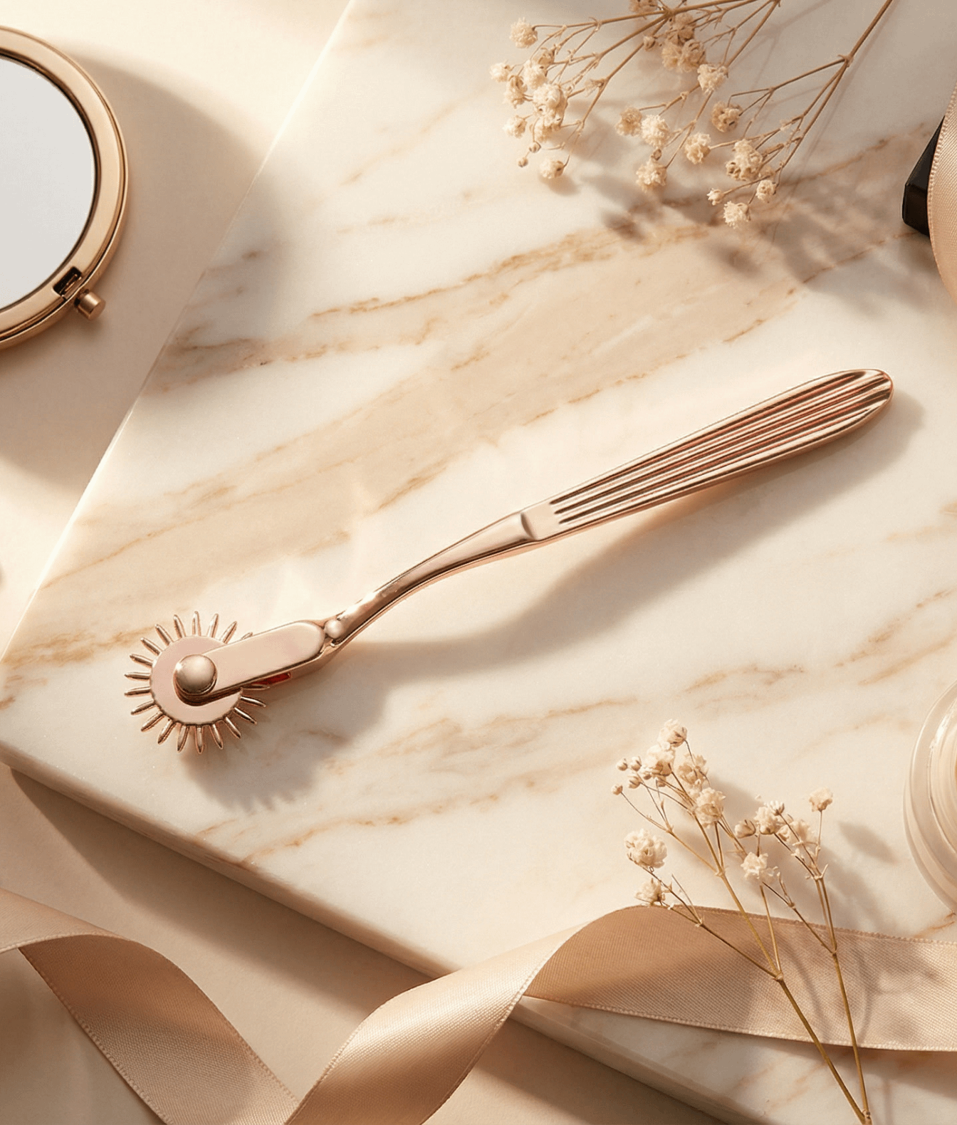 Mr. & Mrs. Metalowe koło sensoryczne Wartenberga różowe złoto