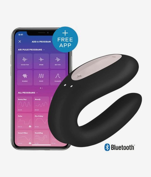 Satisfyer Double Joy wibrator dla par sterowany aplikacją na telefon Satisfyer Double Joy wibrator dla par sterowany aplikacją na telefon