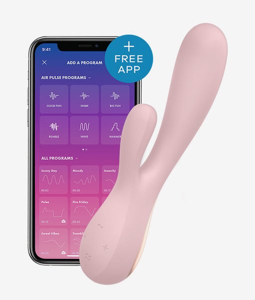 Satisfyer Mono Flex wibrator królik sterowany aplikacją na telefon Satisfyer Mono Flex wibrator królik sterowany aplikacją na telefon