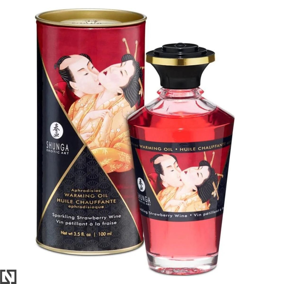 Shunga Aphrodisiac sparkling strawberry wine olejek do masażu
